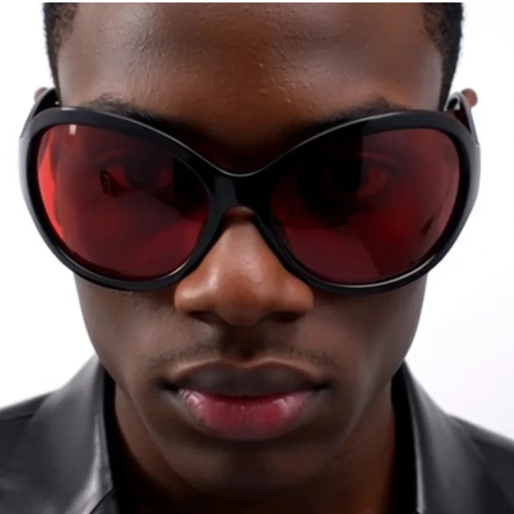 Red Men Sunglasses Fashion Designer Outdoor Driving Shades Rojo Gafas Lentes New